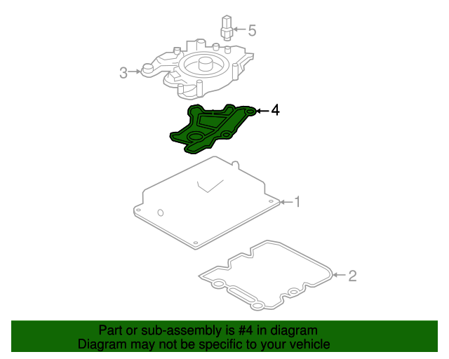 Genuine OEM Ford Part Engine Oil Filter Adapter Gasket 3C3Z6619BA Genuine OEM Ford Parts