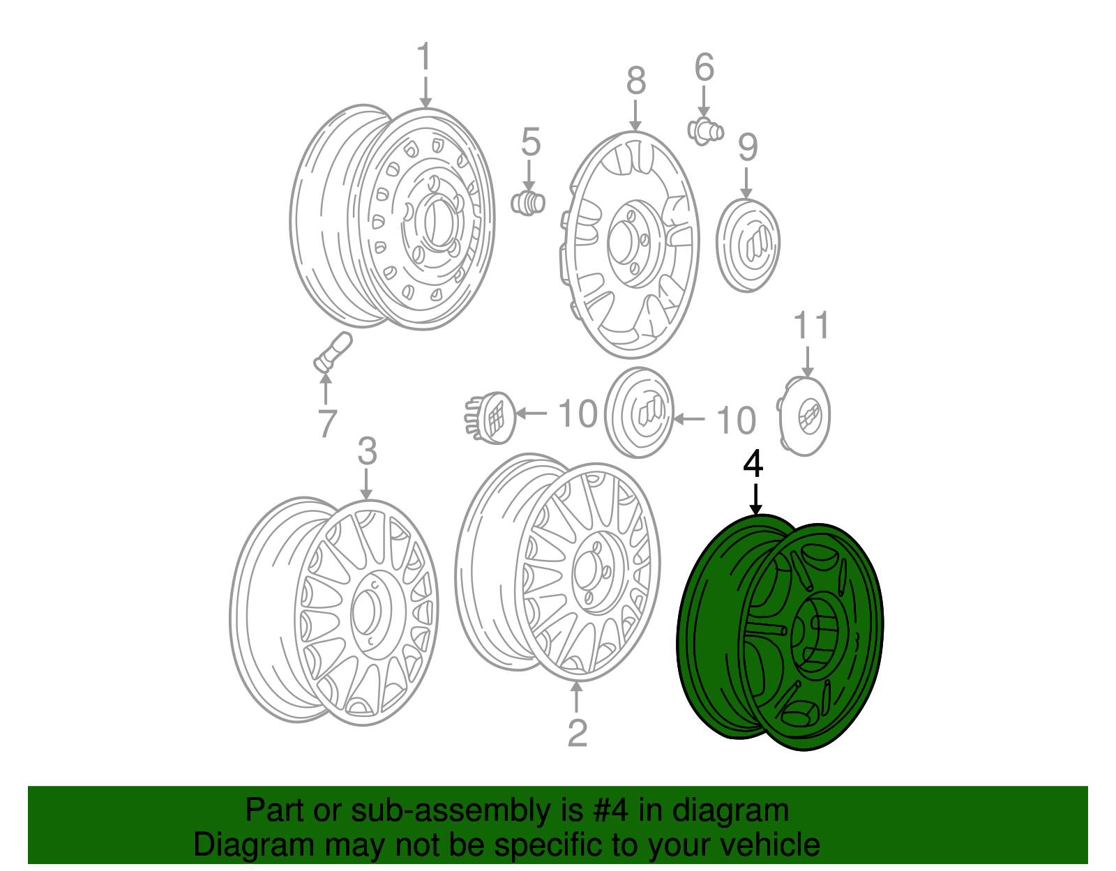 Wheel, Alloy - GM (9593795)