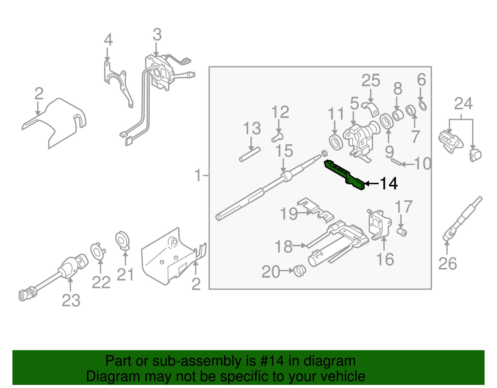 Tilt Lever - GM (26102151)