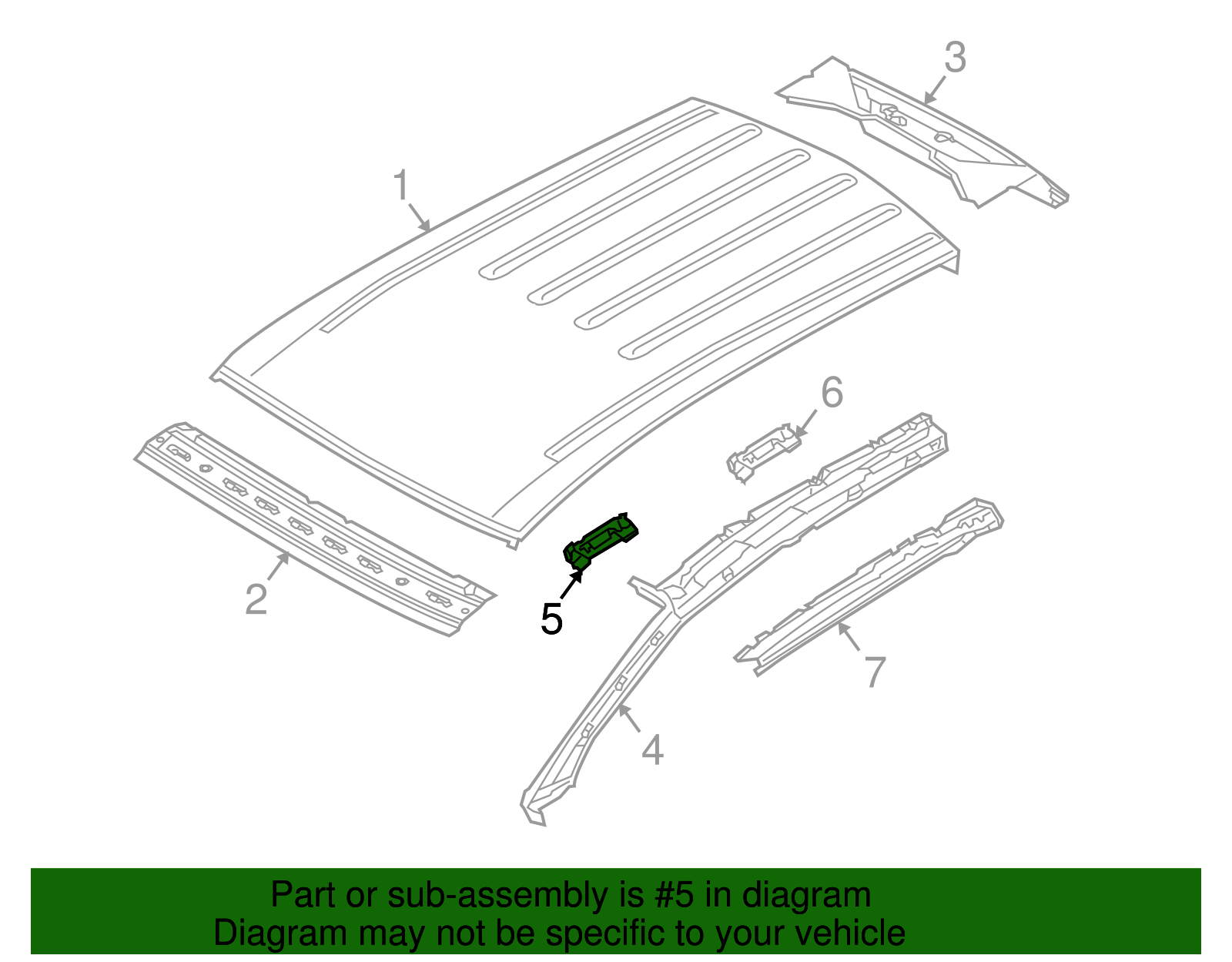 Inner Windshield Pillar Front Bracket - Volkswagen (7L0-817-422-A)