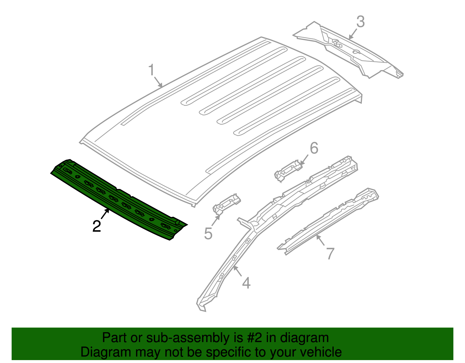Header Panel - Volkswagen (7L0-817-122-F)
