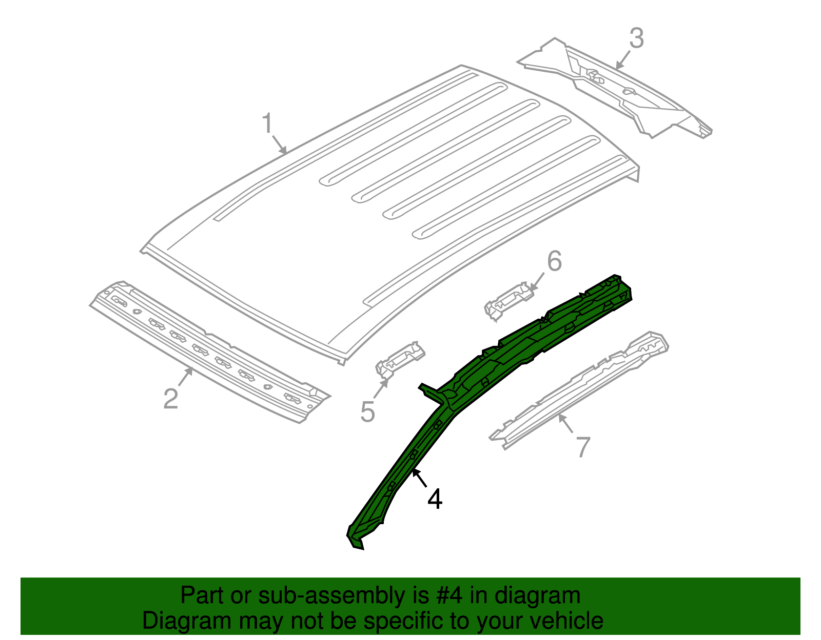 Inner Windshield Pillar - Volkswagen (7L0-817-287-G)