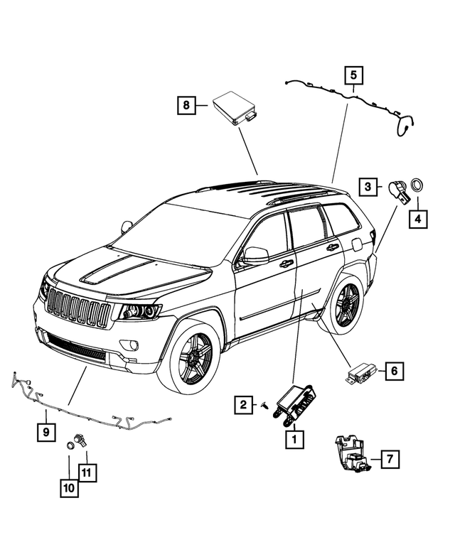 Genuine Chrysler 56040539AF Electrical Parking Assist Module Genuine Chrysler 56040539AF Electrical Parking Assist Module