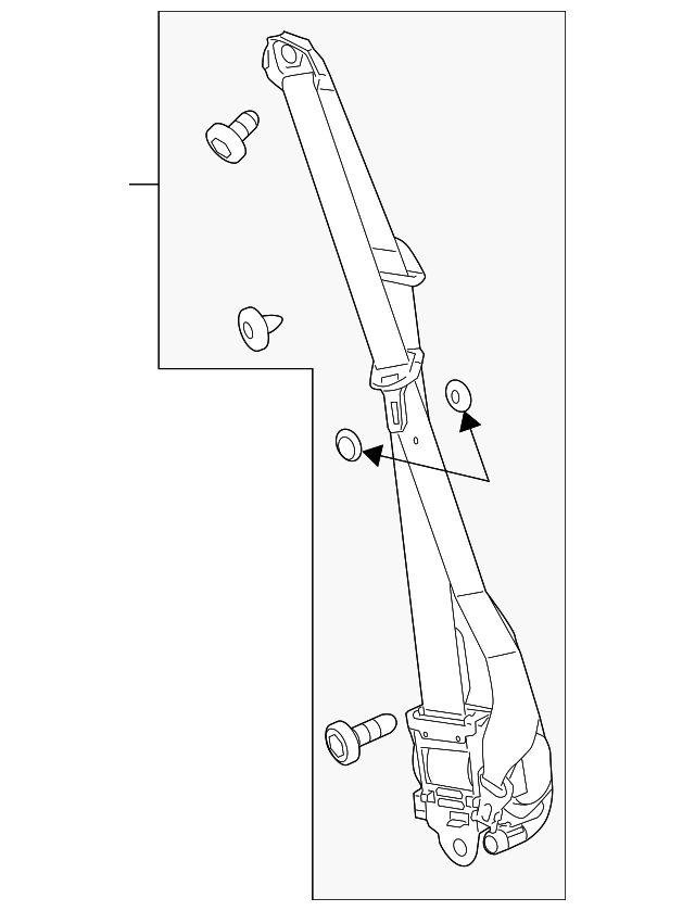 20112013 Buick LaCrosse Cashmere Driver Seat Belt with Retractor and