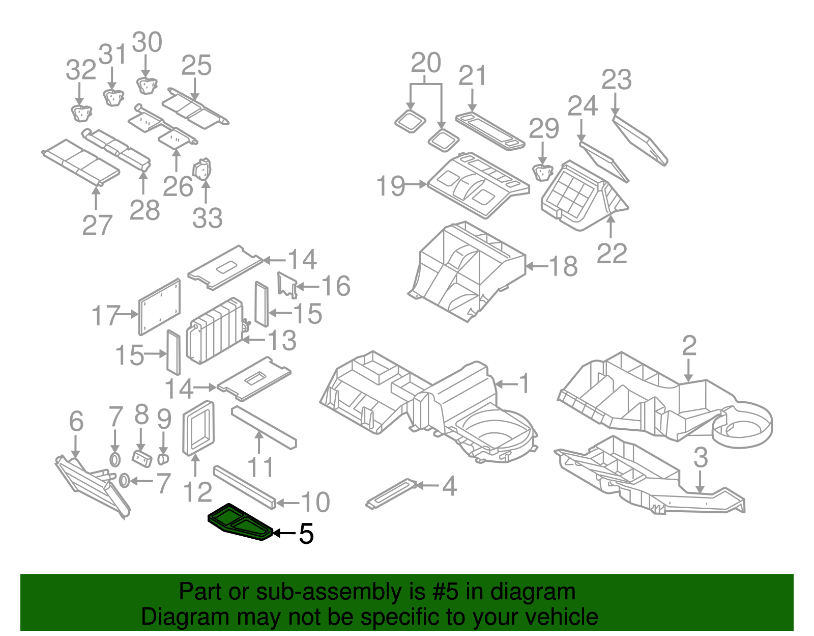 Heater Case Lower Seal - GM (52484902)