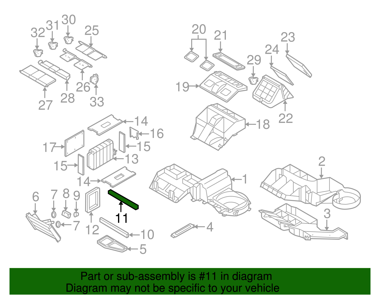 Heater Core Upper Seal - GM (52494943)