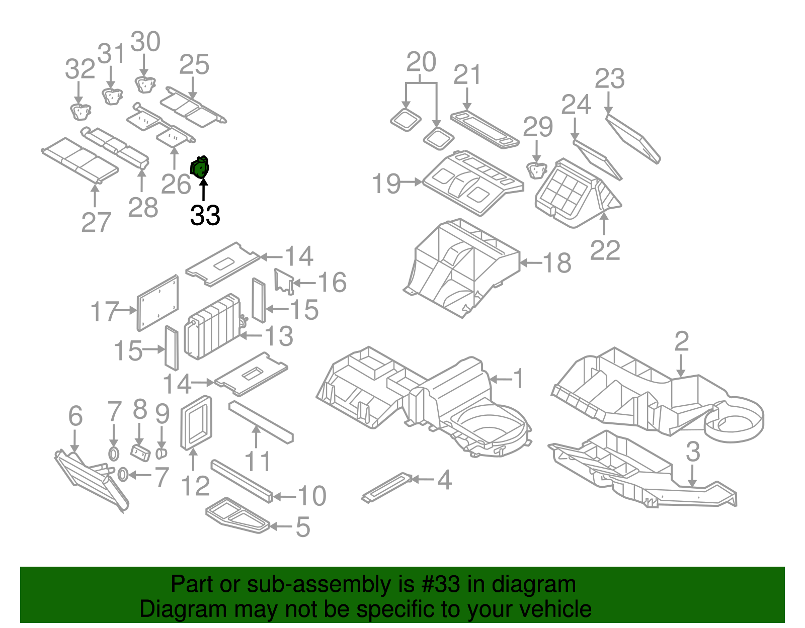 Air Conditioning Vacuum Actuator - GM (89018676)