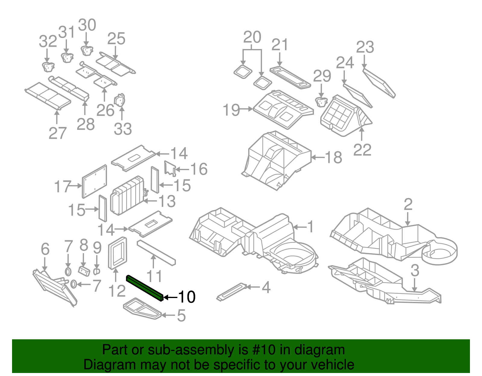 Heater Core Cover Seal - GM (52493058)