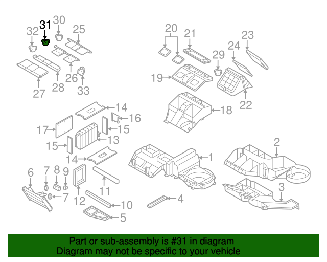 20062009 GM Heating and Air Conditioning Panel Mode Door Actuator