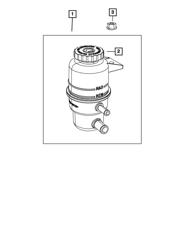 4743676AD Power Steering Fluid Reservoir 20112020 Mopar Mopar Factory Parts