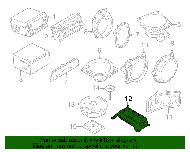 20112012 Nissan Quest Amplifier 280601JA0B