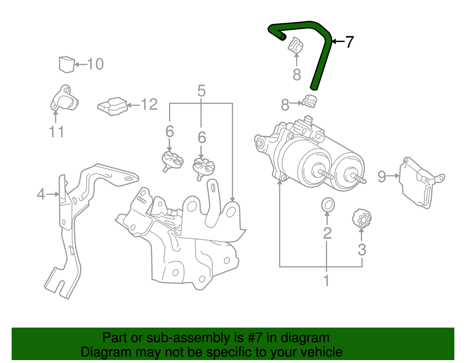 Brake Hydraulic Hose - Scion (90947-02F86)
