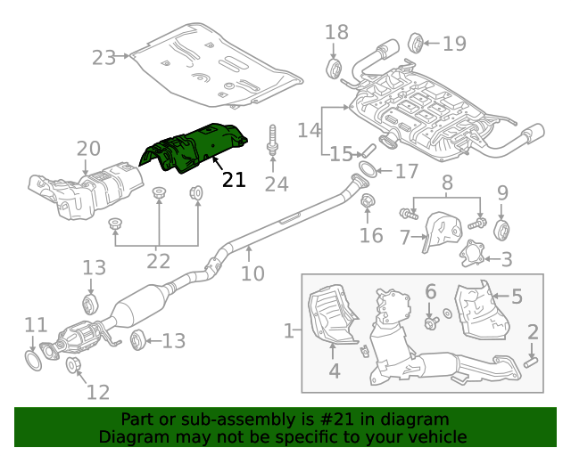20182021 Mazda 6 Heat Shield GSH756400