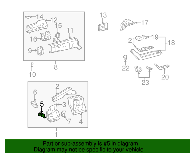 03 05 Toyota Echo Bracket 590 Toyota Express Parts