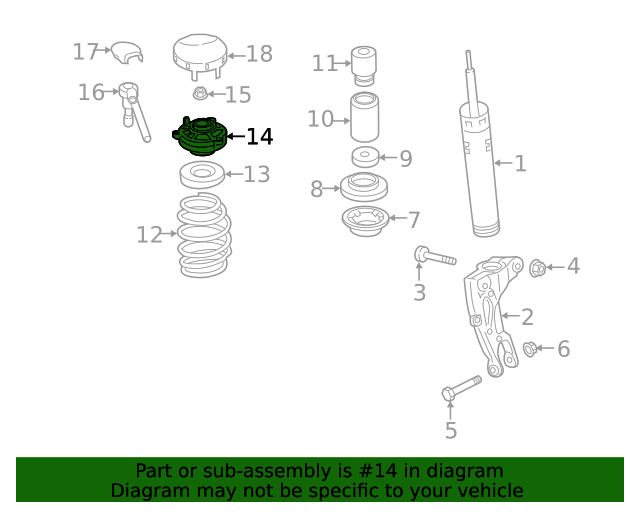 4K0-413-333-C - Shock Mount 2019-2024 Audi | AutoNationParts.com