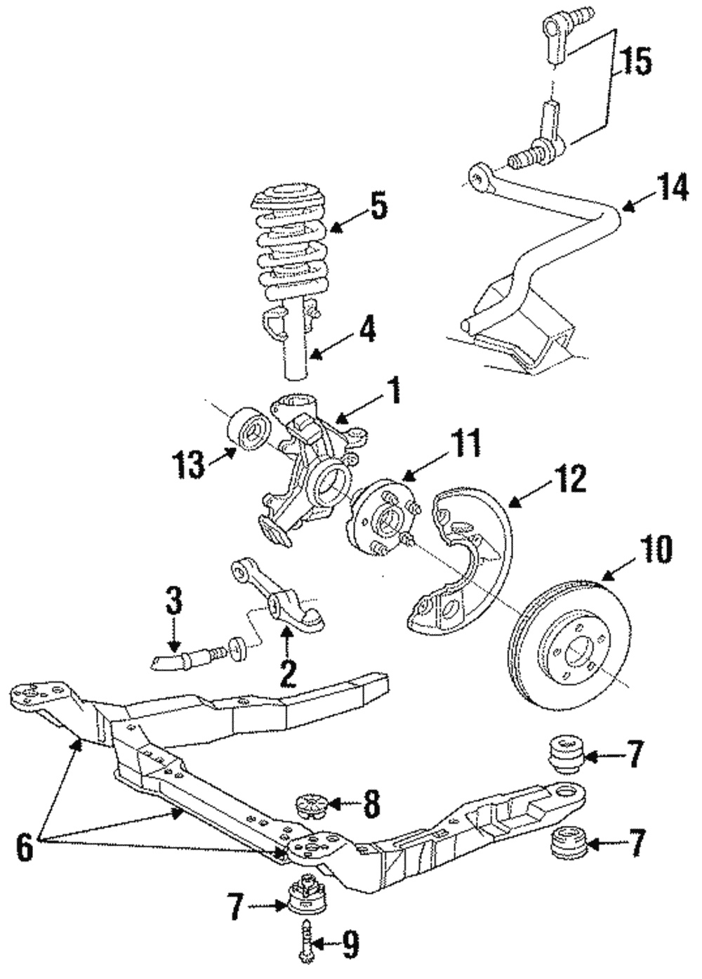 Strut Rod - Ford (E8DZ-3468-A)