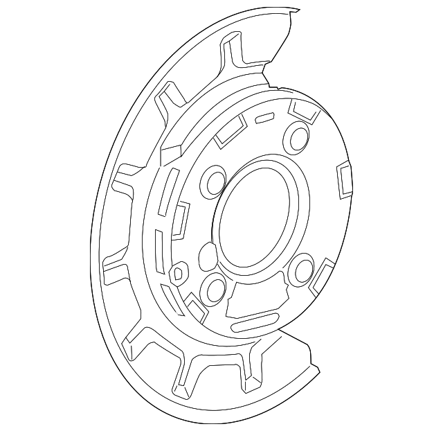 20112019 GM Rear Brake Shield 22937749 GM Parts Center