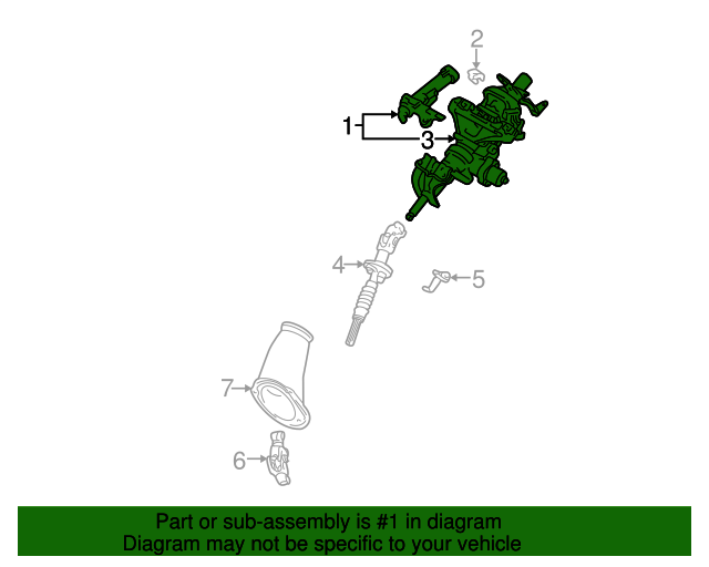 2001-2005 Lexus Steering Column 45810-30141 | AutoNationParts.com