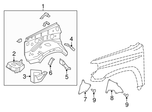 Inner Components For 18 Lexus Gx460 Capital Toyota Parts