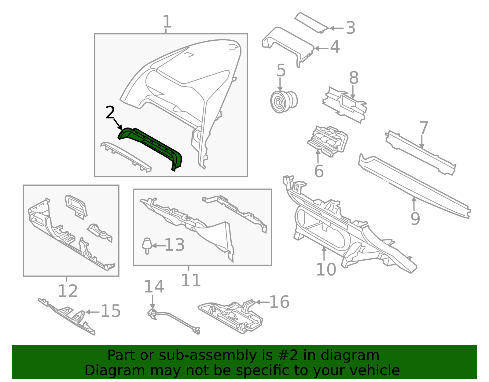 Cluster Panel Spacer - Scion (55418-WB001)