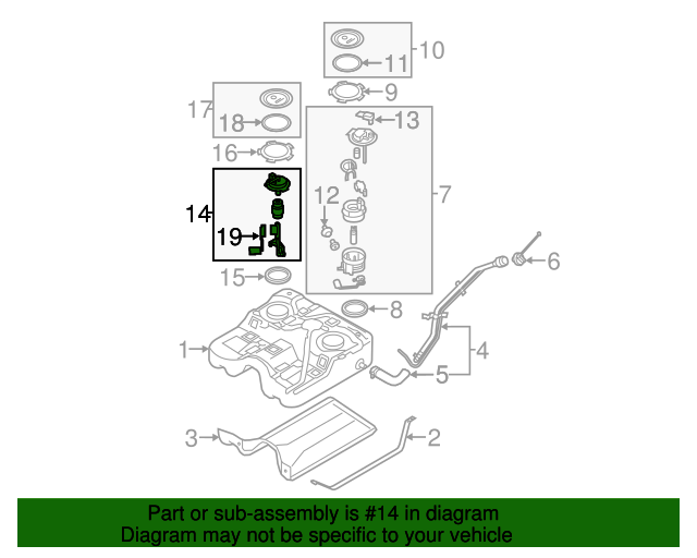 311301U000 Fuel Gauge Sending Unit 20112013 Kia Sorento Kia.Parts
