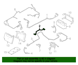61278621018 - 2017-2020 BMW Positive Cable (61-27-8-621-018) | BMW of ...