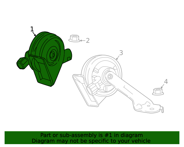 1964-1991 GM Car Horn Set: High & Low Note, Factory Style, Welded Brackets – The Parts Place Inc.