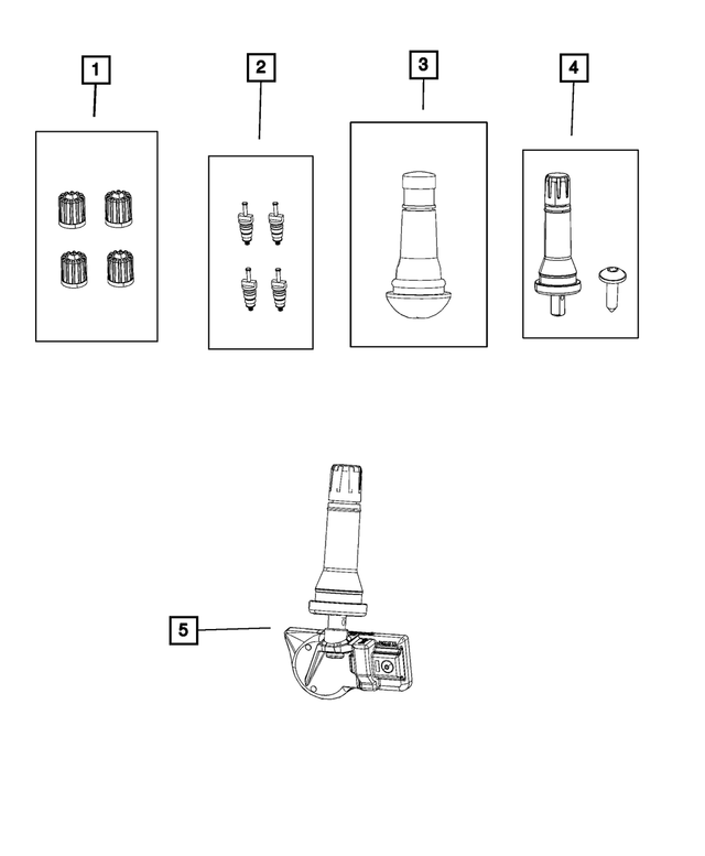 thumbnail image 2 of 4-Pack 433MHz TPMS Tire Pressure Sensors For Chrysler, Dodge, Jeep – 56029400AE 2 of 6