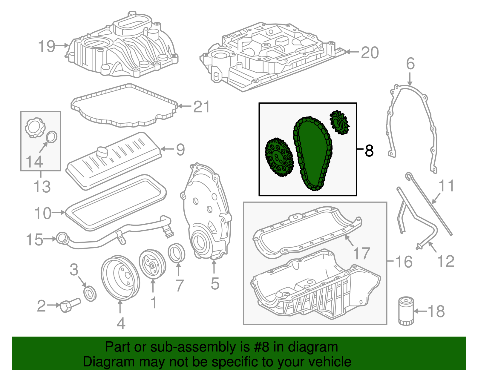 Engine Timing Chain - GM (89060443)