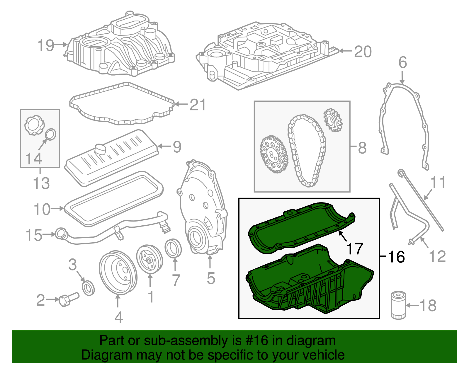 Engine Oil Pan - GM (93800961)