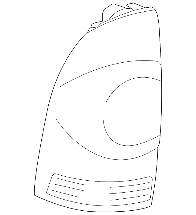 20092015 Toyota Tail Light Lens (Right, Rear) 8155104160 OEM