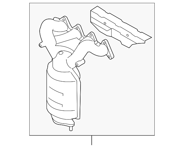 2851023520 Exhaust Manifold 20102014 Kia Soul Kia.Parts Store