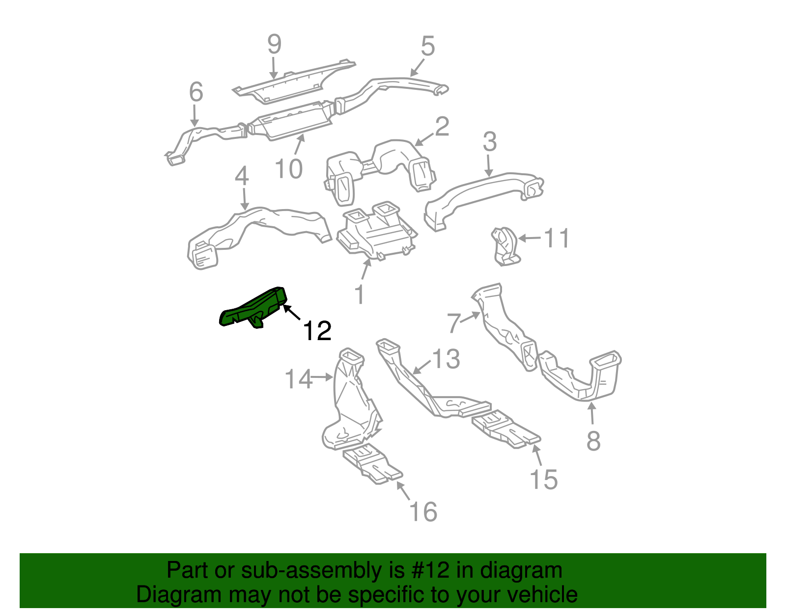 Air Duct - Toyota (87211-35330)