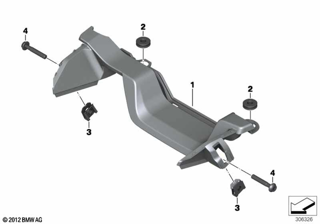 46638534401 - Trim Cover For Daytime Running Lights - Granite Gray 
