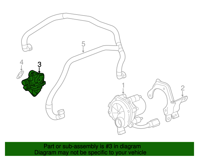 20132016 Cadillac ATS Secondary Air Injection Check Valve Kit with