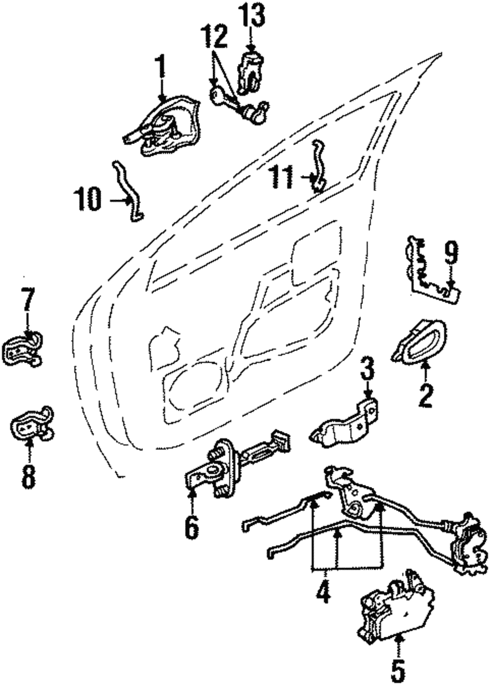 Handle, Inside - Ford (YF5Z-1222601-BAA)