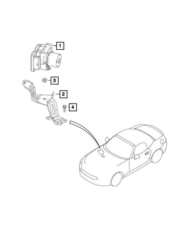 20172019 Fiat 124 Spider AntiLock Brake Control Unit 68336204AA
