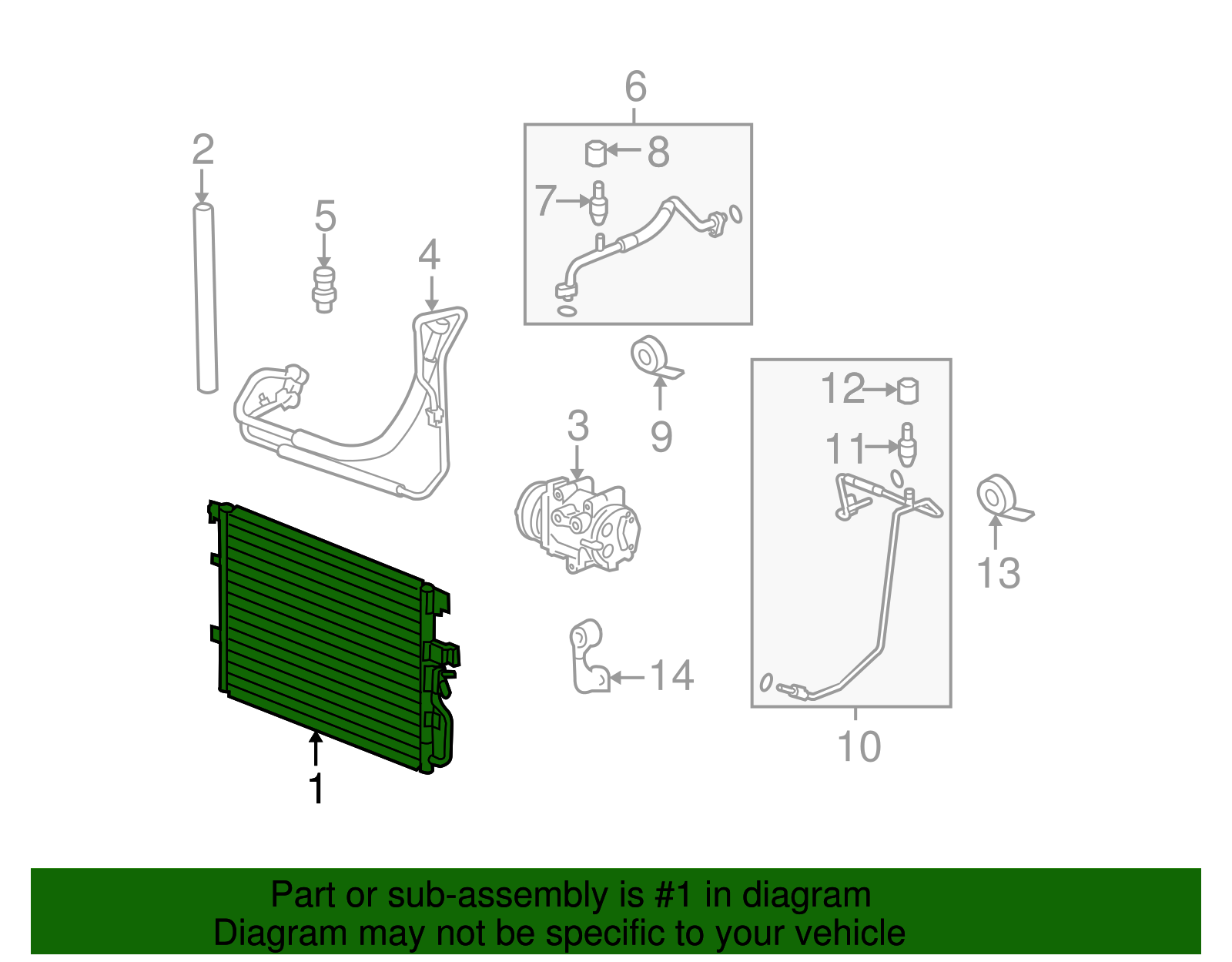 Air Conditioning Condenser - GM (19256972)