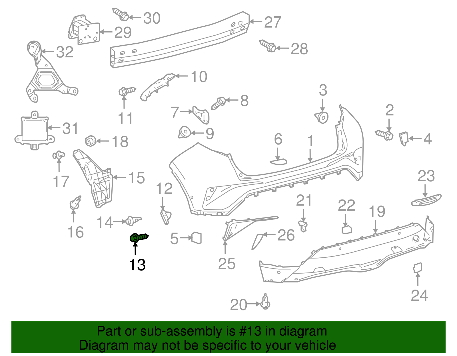 Headlamp Assembly Screw - Toyota (90159-50388)