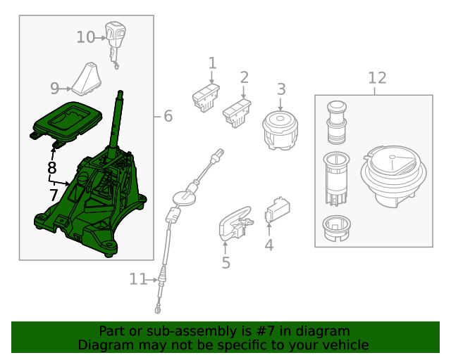 20202021 Ford Ranger Gear Shift Assembly KB3Z7210AA Shop Parts Online