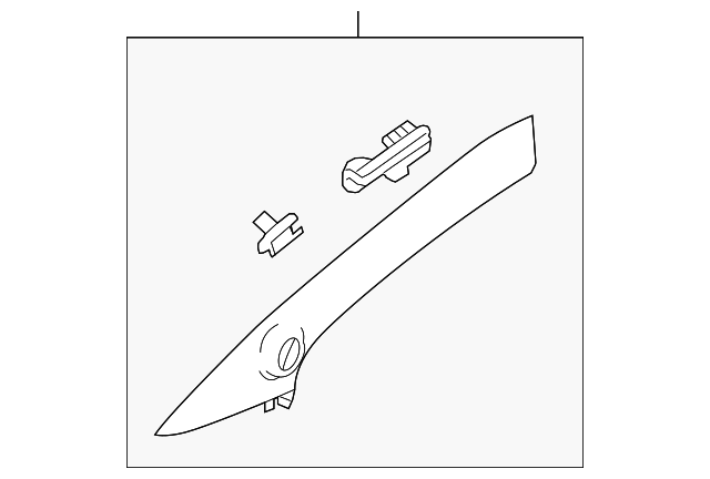 Shale Passenger Side Windshield Garnish Molding - Cadillac (84133030)