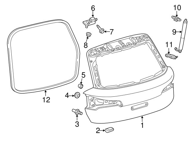 2018-2024 Audi Lift-Gate Bump Stop 80A-827-714 | OEM Parts Online