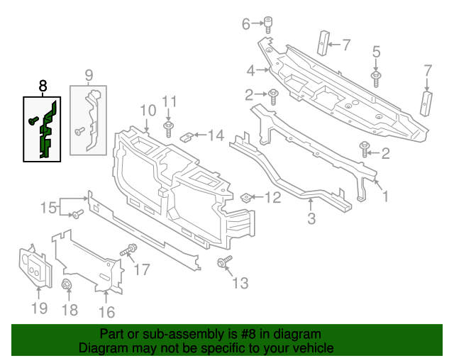 Genuine OEM Ford Air Deflector Part LC3Z8310J Fits 2020 Ford F350