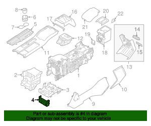 2014-2021 Land Rover Range Rover Center Console Lower Bracket LR053260 ...