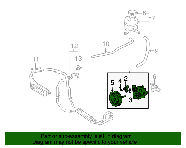 20032007 Lexus LX470 Power Steering Pump 4431060390 OEM Parts Online