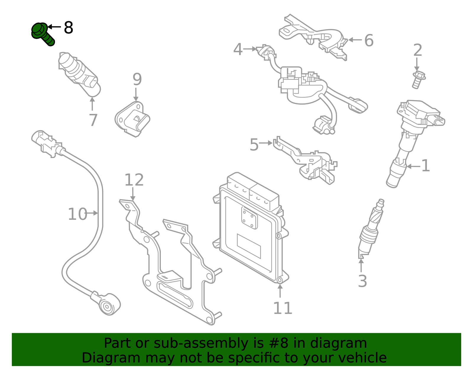 2017-2025 Genesis Camshaft Position Sensor 39318-3L100 | HyundaiParts ...