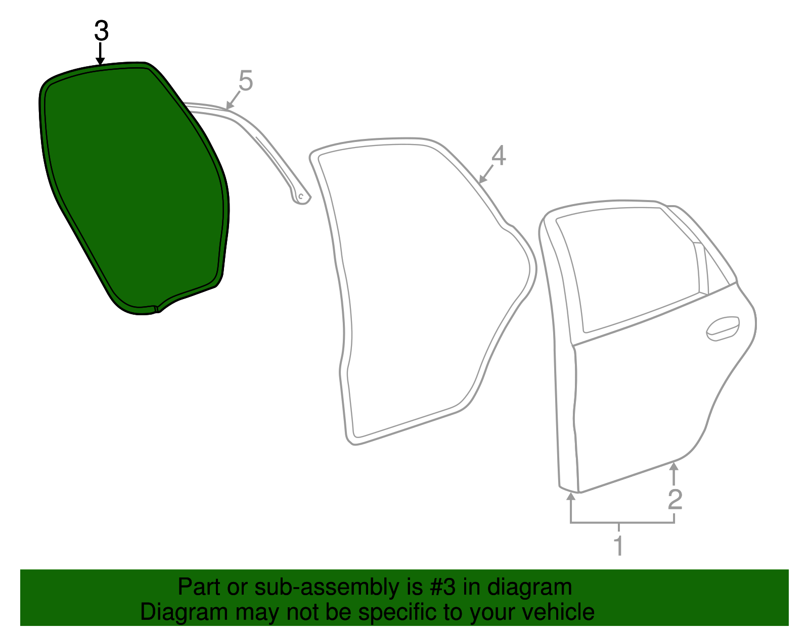 Body Weather-Strip - Ford (YF1Z-54253A11-AAA)