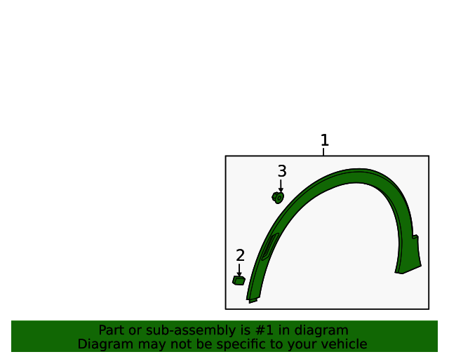 20212023 Buick Envision Wheel Opening Molding 85109307 GM Parts Center
