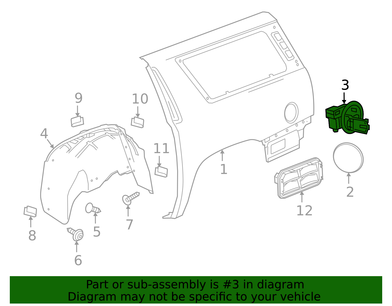 Fuel Tank Filler Pipe Housing - GM (84360482)