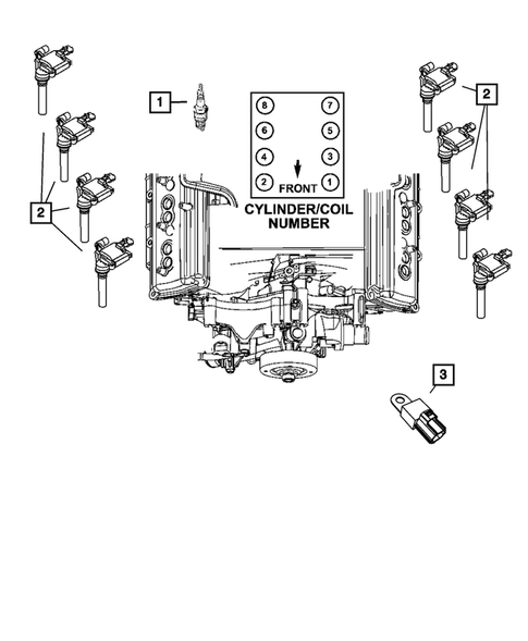 Spark Plugs-Cables-Coils for 2007 Dodge Durango #0